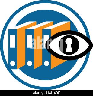 Komprimieren von Daten-Symbol. AI 8 unterstützt. Stock Vektor