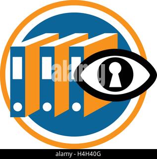 Komprimieren von Daten-Symbol. AI 8 unterstützt. Stock Vektor