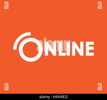 Online-Konzeption. AI-10 unterstützt. Stock Vektor