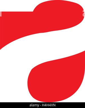Ein Brief Logokonzept, EPS 8 unterstützt. Stock Vektor