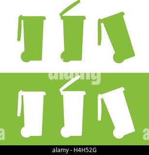 Papierkorbsymbol Design, Eps 8 unterstützt. Stock Vektor