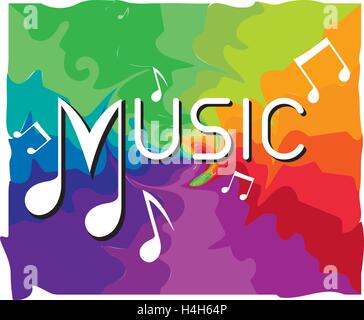 Abstrakte Mentorprogramm mit Musik-Logo-Design. AI 10 unterstützt. Stock Vektor