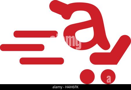 Warenkorb-Symbol Konzeptdesign. AI 8 unterstützt. Stock Vektor