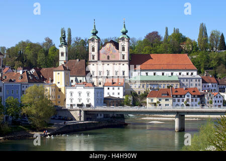 Michaelerkirche Kirche in Steyr, Oberösterreich, Österreich Stockfoto