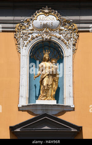 Madonna und Kind, Statue, Universität, ehemaliges Kurfürstliches Schloss, Bonn, Rheinland, Nordrhein-Westfalen Stockfoto