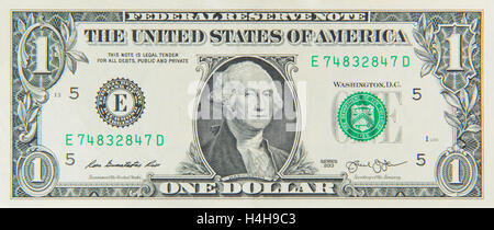 Eine amerikanische Dollar-Schein Stockfoto