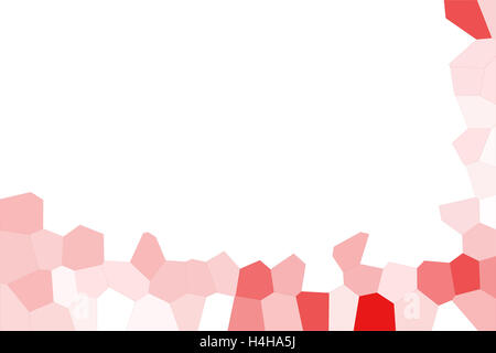 Grenze des Hintergrunds aus polygonalen Mosaik-Fliesen Stockfoto