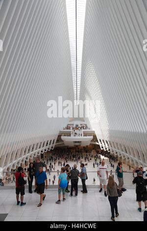 Der Westfield World Trade Center Mall in Oculus, das Herzstück des World Trade Center