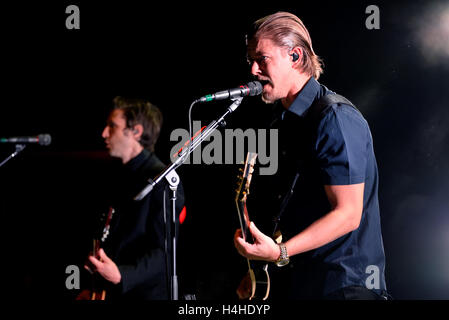 BARCELONA - 28 Mai: Interpol (alternative Indie-Rock-Band aus New York) Leistung bei Primavera Sound Festival 2015. Stockfoto