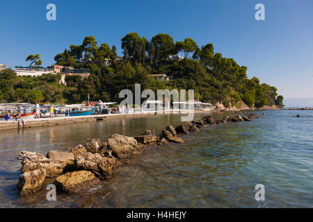 Vlachernas, Kanoni, Halbinsel, griechischen Ionischen Inseln Corfu, Griechenland Stockfoto