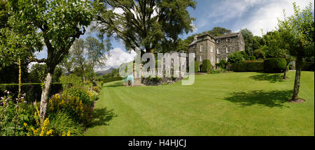 Plas Brondanw, Llanfrothen, Snowdonia, Wales, Stockfoto