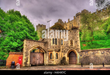 Tor von Schloss Windsor - England, Großbritannien Stockfoto