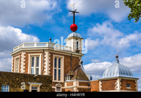 Flamsteed House am Observatorium in Greenwich - London Stockfoto