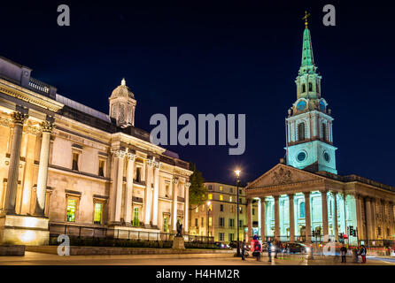 Kirche St. Martin-in-the-Fields am Trafalgar Square - London Stockfoto