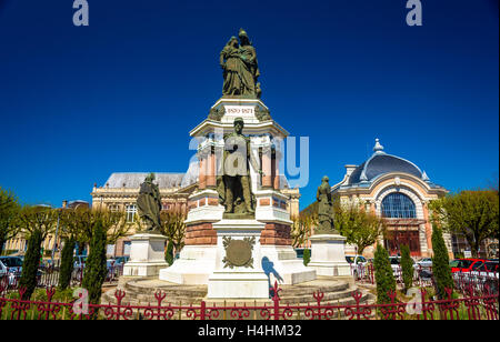 Statue von Oberst Denfert-Rochereau in Belfort, Frankreich Stockfoto