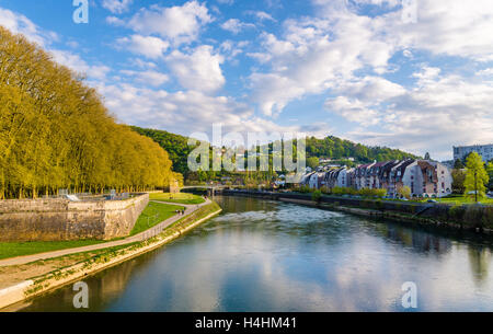 Ansicht von Besancon über den Fluss Doubs - Frankreich Stockfoto