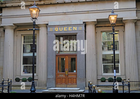 Queen-Versicherung Gebäude, Königin Allee, Schloss St, Liverpool, England, UK Stockfoto