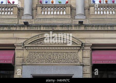 Bank Of Liverpool building, Merseyside, England, UK Stockfoto