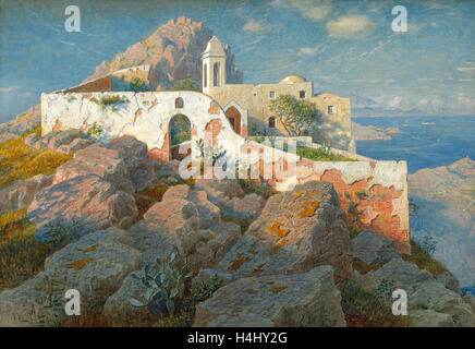 William Stanley Haseltine, Santa Maria Cetrella, Anacapri, American, 1835-1900, c. 1892, Aquarell und Gouache über Graphit Stockfoto