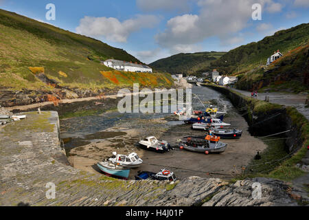 Boscastle Hafen; Cornwall; UK Stockfoto