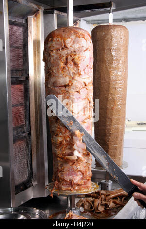 Huhn und Lamm döner Stockfoto