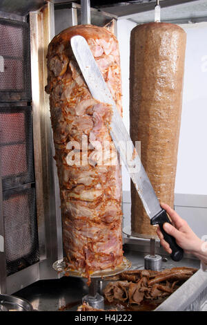 Huhn und Lamm döner Stockfoto