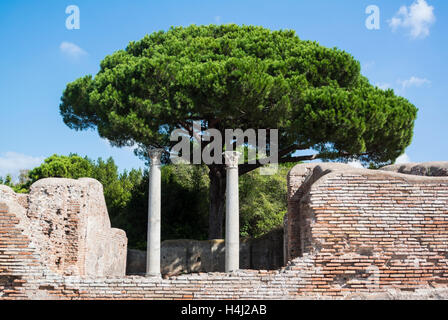 Ostia Antica Rom Italien Stockfoto