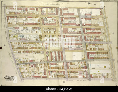 Brooklyn, Bd. 4, doppelte Seite Platte Nr. 15; Teil der Gemeinde 26; Abschnitte 13; Karte begrenzt durch Elderts Lane, Atlantic Ave. Stockfoto