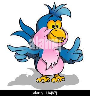 Blue Parrot Stock Vektor