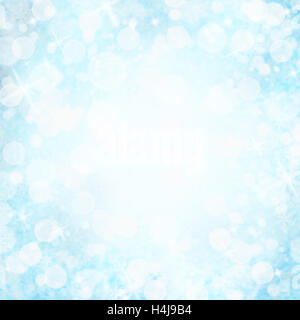Zusammenfassung Hintergrund des blauen Bokeh Weihnachtslichter mit Textfreiraum. Stockfoto