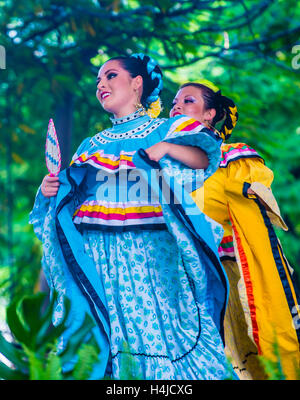 Tänzer-Teilnahme am 23. internationalen Mariachi & Charros Festival in Guadalajara Mexiko Stockfoto