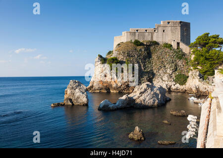 St.-Lorenz-Festung, Dubrovnik, Dalmatien, Kroatien Stockfoto