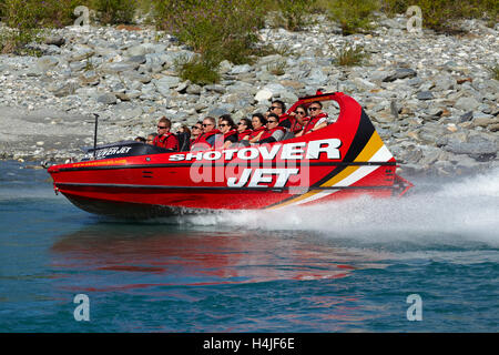 Shotover Jetboat, Shotover River, Queenstown, Südinsel, Neuseeland Stockfoto