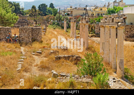 Roman Gymnasium bleibt auf Kos, Kos, Dodekanes Inselgruppe, Ägäis, Griechenland Stockfoto