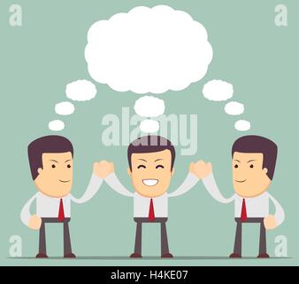 Kreative Köpfe. Erfolgreichen Dream-team Stock Vektor