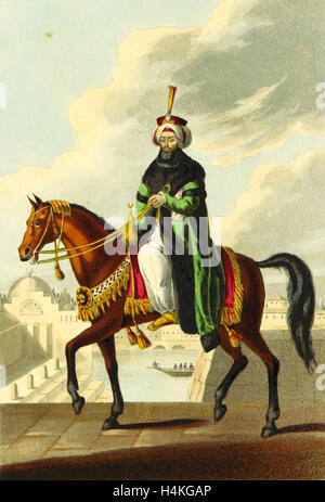 Sultan Mahmud, Konstantinopel im 1828, Istanbul, Türkei, 19. Jahrhundert Gravur Stockfoto