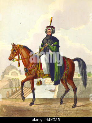 Sultan Mahmud, Konstantinopel im 1828 in der türkischen Hauptstadt und Provinzen, Ottoman-Reich, 19. Jahrhundert-Gravur Stockfoto