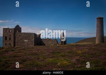 Wheal Coates Zinnmine, Cornwall Stockfoto