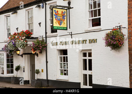 England, Berkshire, Hungerford, Bridge Street, John O' Gaunt Inn Stockfoto