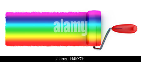 Regenbogen Farbe malen (in 3D-Rendering getan) Stockfoto