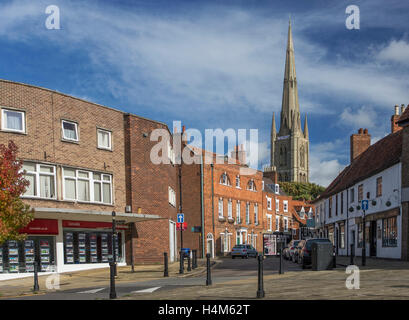 Kirche St. Wulfram ", Grantham, Lincolnshire Stockfoto