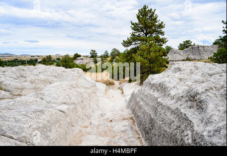 Oregon Trail Furchen State Historic Site Stockfoto