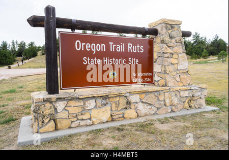 Oregon Trail Furchen State Historic Site Stockfoto