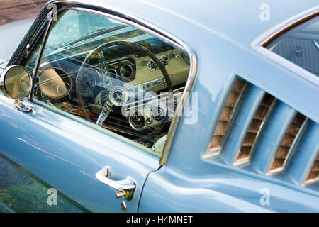 1965 Ford Mustang. Amerikanische Oldtimer Stockfoto