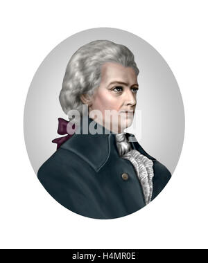 Wolfgang Amadeus Mozart, 1756-1791, Komponist Stockfoto