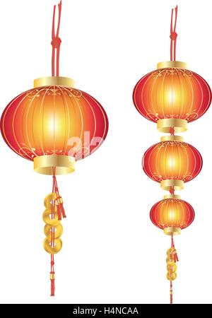 Chinesische Laterne Stock Vektor