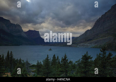 St. Mary Lake im Glacier National Park, Montana, USA Stockfoto