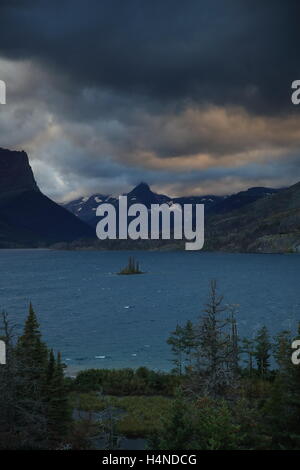 St. Mary Lake im Glacier National Park, Montana, USA Stockfoto