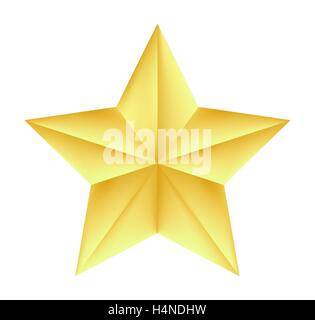 Goldene Sterne Vektor auf weißem Hintergrund Stock Vektor