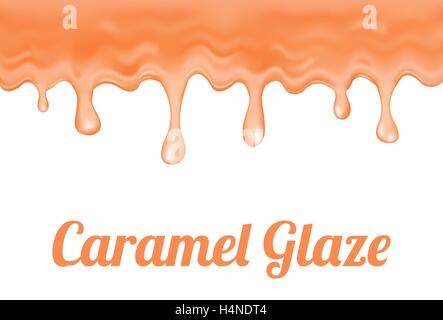 Karamell-Glasur Stock Vektor